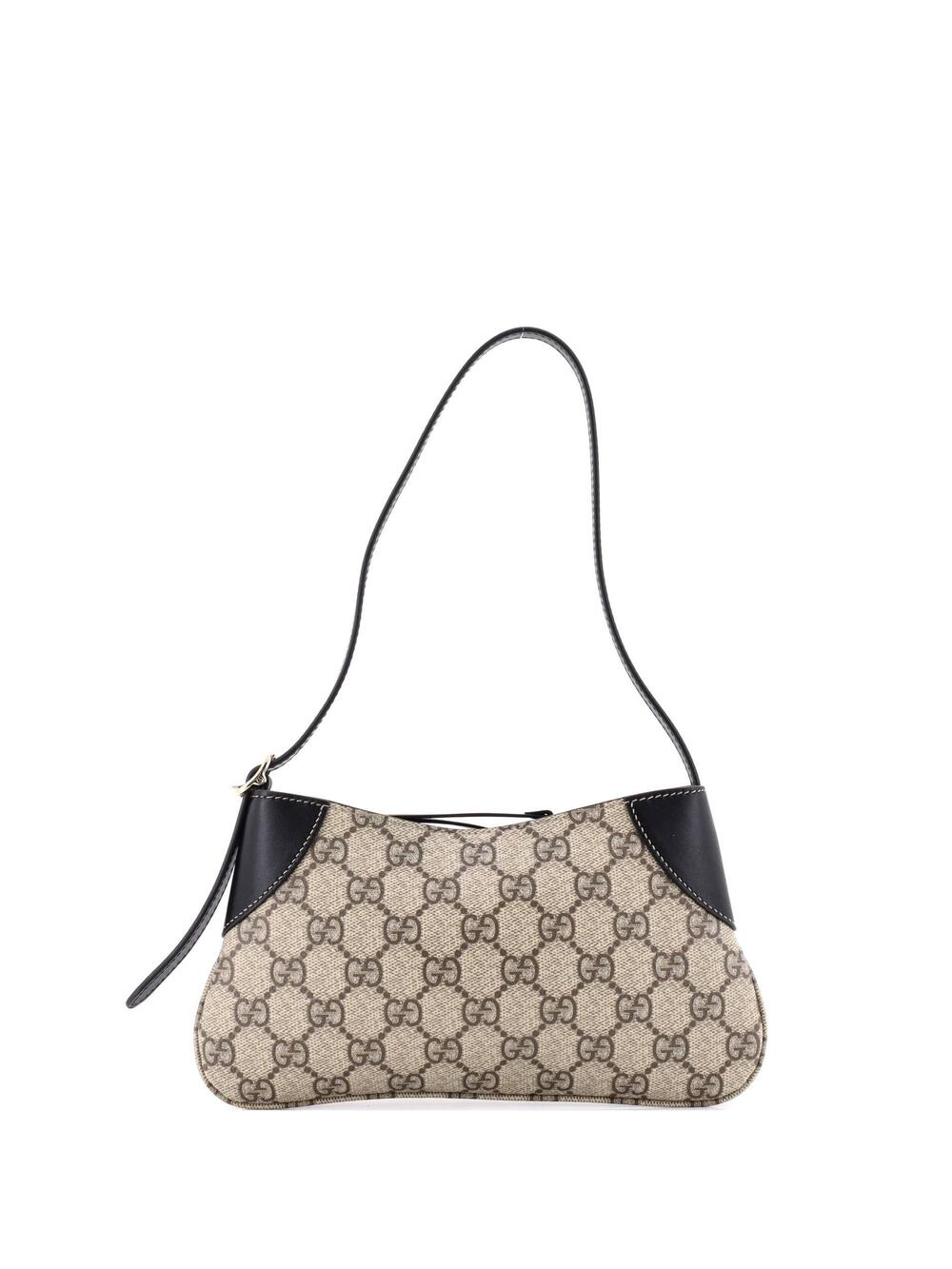 Gucci Emblem Shoulder Bag Gg Coated #366658G16B